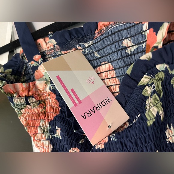 WDIRARA Girl's Jumpsuit Navy Ruffle Size 10Y-11Y - Picture 4 of 4